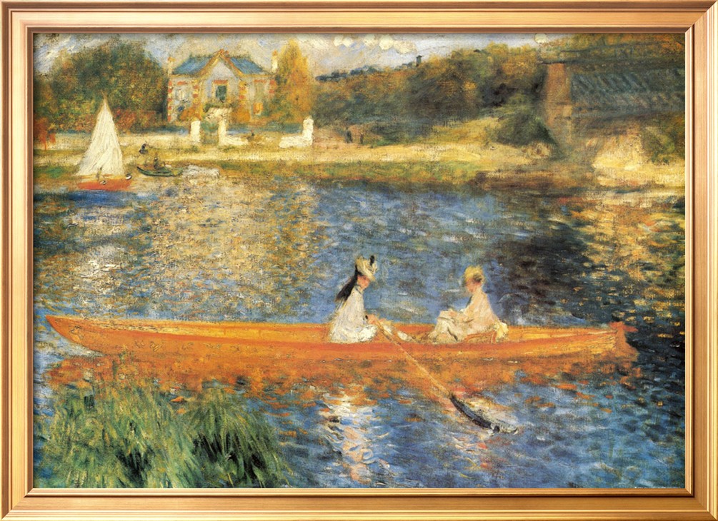 The Seine at Asnieres - Pierre-Auguste Renoir painting on canvas